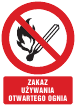 Zakaz używania otwartego ognia
