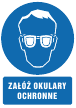 Załóż okulary ochronne