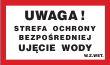 Uwaga! Strefa ochrony bezpośredniej ujęcie wody
